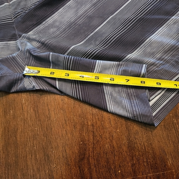 Columbia Men's Board Shorts Swim Trunks Black & Gray Striped Size 36 - Picture 11 of 11